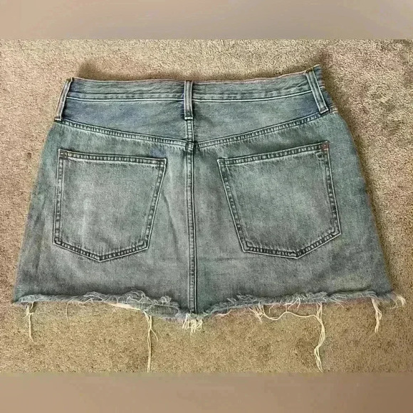 Madewell Rigid Denim Relaxed Mini Skirt in Rosehill Wash Size 30 - Picture 4 of 6